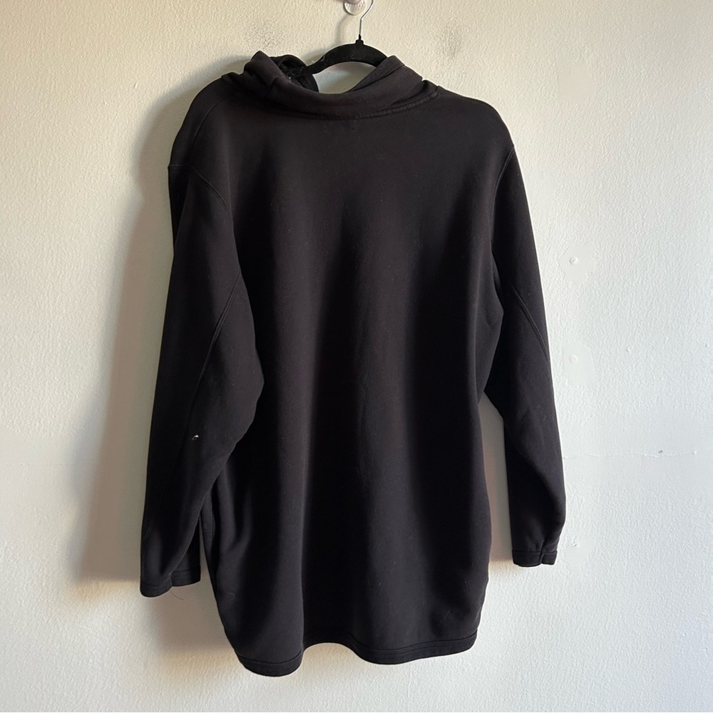 Aritzia Wilfred Free Sz L Black Relaxed High Collar Sweatshirt Sweater - Picture 2 of 9